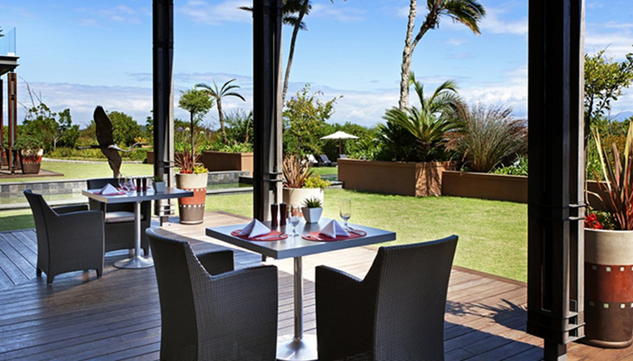 Image of Conrad Pezula Zacharys restaurant oudoor seating