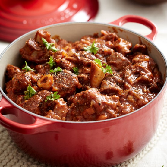 Image of Lamb Knuckle in Le Creuset dish