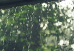 rain outside the windows of the villa. tropics