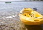 Yellow kayak at The Milkwood Collection in Knysna
