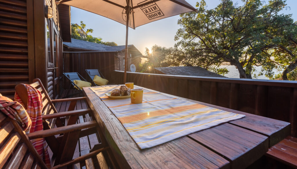 Lagoon view from Zanzibar Chalet at Under Milkwood in Knysna