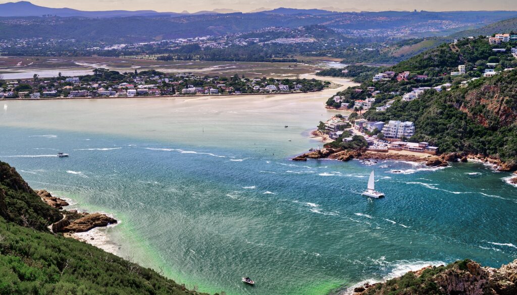 View over the Knysna Lagoon and The Heads