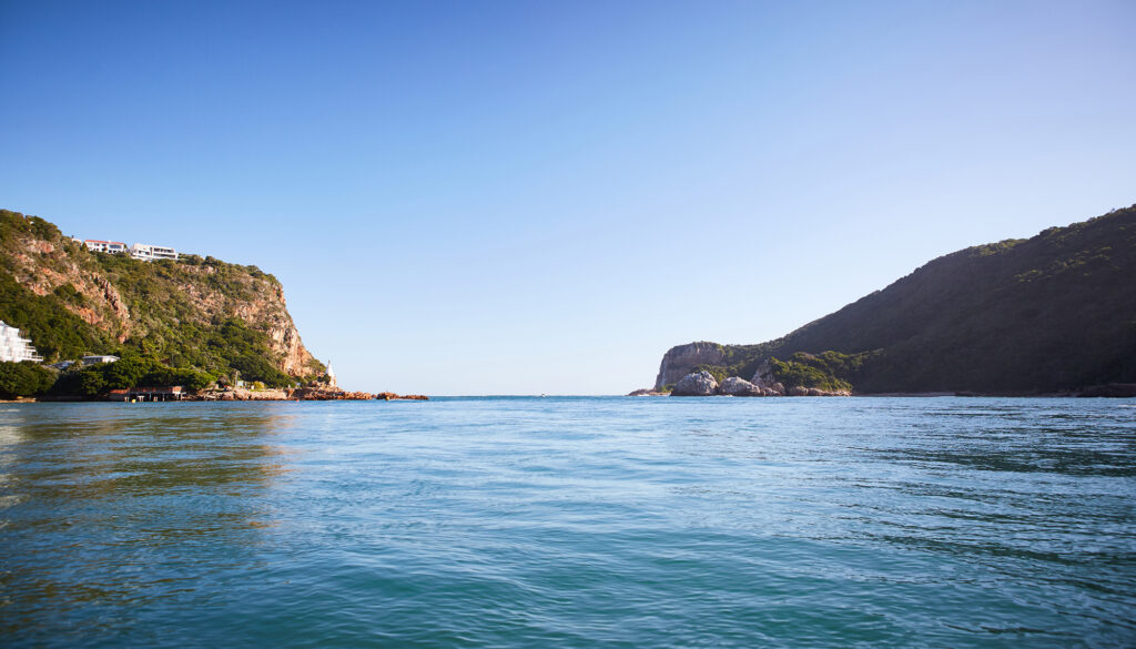 The Knysna Heads from the water