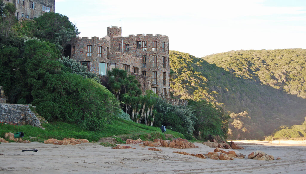 Noetzie Beach near Knysna with one of its sandstone castles