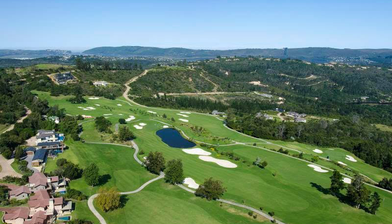 Aerial view of Simola Golf Course in Knysna
